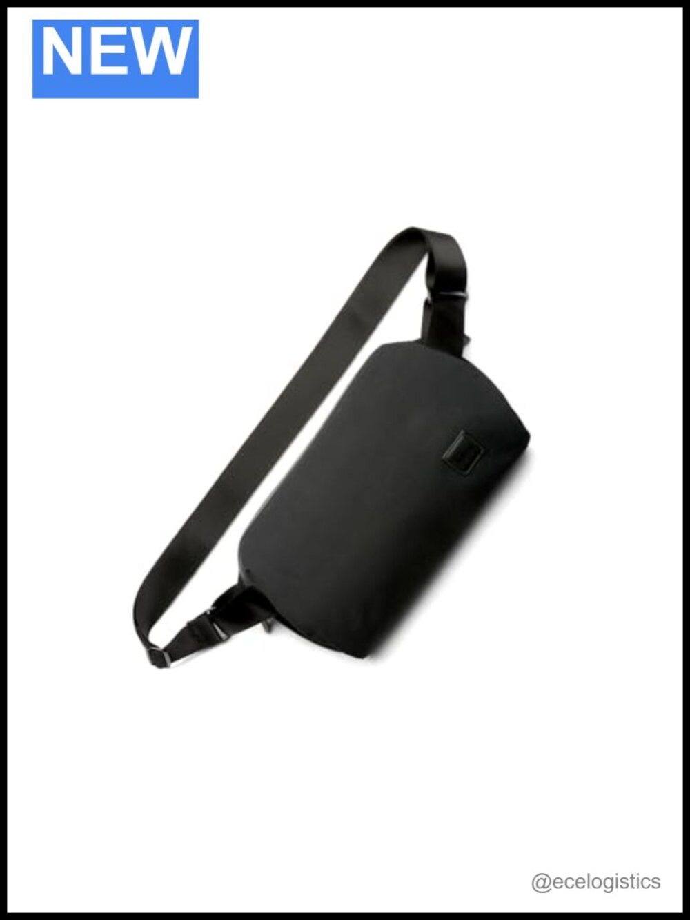 Minimalist Crossbody Sling Bag, Seatbelt Strap, Polyester